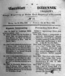 Amtsblatt der Königlichen Regierung zu Posen. 1845.03.18 Nro. 11
