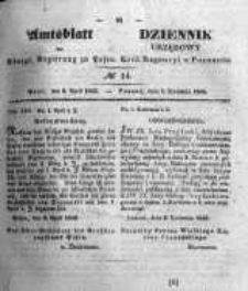 Amtsblatt der Königlichen Regierung zu Posen. 1845.04.08 Nro.14