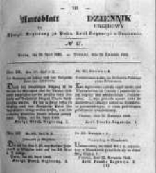 Amtsblatt der Königlichen Regierung zu Posen. 1845.04.29 Nro.17