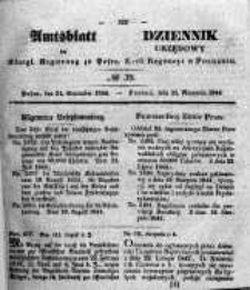 Amtsblatt der Königlichen Regierung zu Posen. 1844.09.24 Nro.39