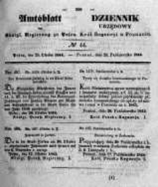 Amtsblatt der Königlichen Regierung zu Posen. 1844.10.29 Nro.44