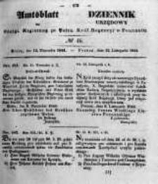 Amtsblatt der Königlichen Regierung zu Posen. 1844.11.12 Nro.46