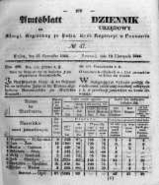Amtsblatt der Königlichen Regierung zu Posen. 1844.11.19 Nro.47