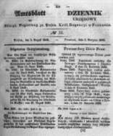 Amtsblatt der Königlichen Regierung zu Posen. 1845.08.05 Nro.31