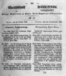 Amtsblatt der Königlichen Regierung zu Posen. 1845.10.13 Nro.41