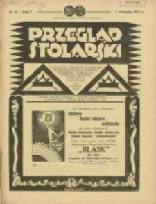 Przegląd Stolarski: dwutygodnik poświęcony zagadnieniom architektury wnętrz a mianowicie: stolarstwu, rzeźbiarstwu, tapicerstwu, tokarstwu, koszykarstwu, zdobnictwu oraz handlowi mebli: organ Związku Polskich Cechów Stolarskich 1931.11.01 R.5 Nr21