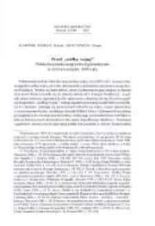 Przed "wielką wojną". Polsko-krzyżacka rozgrywka dyplomatyczna w czerwcu-sierpniu 1409 roku