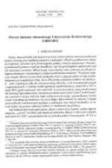 Pierwsi studenci odnowionego Uniwersytetu Krakowskiego (1400/1401)