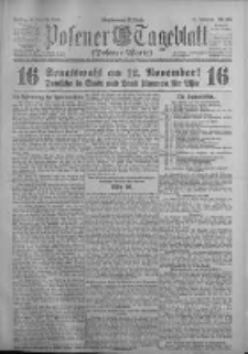 Posener Tageblatt (Posener Warte) 1922.11.10 Jg.61 Nr255