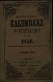 Juliusza Wildta Kalendarz Powszechny na rok 1856.