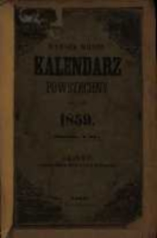 Juliusza Wildta Kalendarz Powszechny na rok 1859.