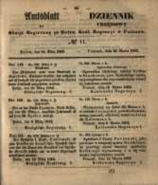 Amtsblatt der Königlichen Regierung zu Posen. 1852.03.16 Nro.11