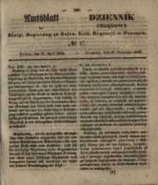 Amtsblatt der Königlichen Regierung zu Posen. 1852.04.27 Nro.17