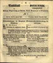 Amtsblatt der Königlichen Regierung zu Posen. 1851.01.21 Nro.3