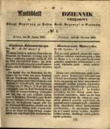 Amtsblatt der Königlichen Regierung zu Posen. 1851.01.28 Nro.4