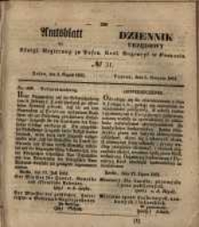 Amtsblatt der Königlichen Regierung zu Posen. 1851.08.05 Nro.31