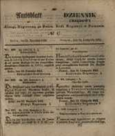 Amtsblatt der Königlichen Regierung zu Posen. 1851.11.25 Nro.47