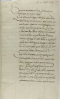 List Jana Fryderyka, księcia szczecińskiego do króla Zygmunta III, Szczecin 29.10.1597