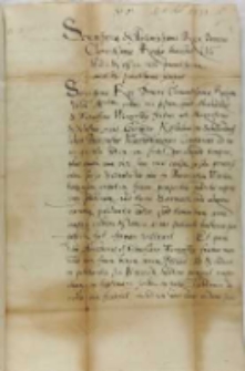 List Karola księcia mürsterberskiego do króla Zygmunta III, Oleśnica 05.04.1598