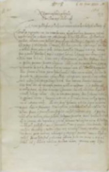 List Konstantego księcia Ostrowskiego, wojewody kijowskiego do króla Zygmunta III, Ostróg 19.11.1603