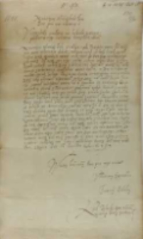 List Cyryla Terleckiego biskupa ostrogskiego do króla Zygmunta III, Rożyszcze 20.12.1603