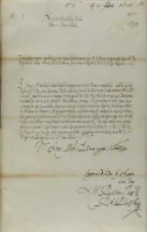 List Wojciech Baranowskiego biskupa płockiego do króla, Pułtusk 27.07.1601