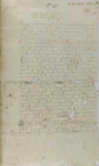 List Andrzeja Leszczyńskiego do króla Zygmunta III, 29.11.1603