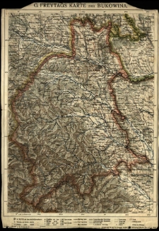 Karte der Bukowina