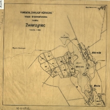 Fundacja "Zakłady K&oacute;rnickie". Mapa drzewostanowa rewiru Zwierzyniec