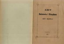 Akt założenia i urządzeń gminy Belleville