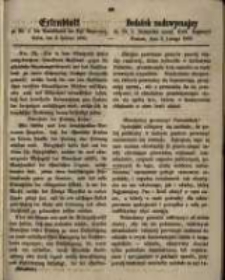 Dodatek nadzwyczajny do Nr. 5 Dziennika urzęd. Król. Regencyi. Poznań, dnia 3. Lutego 1863.