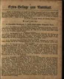 Extra – Beilage zum Amtsblatt