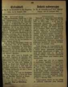 Dodatek nadzwyczajny do Nr. 47 Dziennika urzęd. Król. Regencyi. Poznań, dnia 24. Listopada 1863.