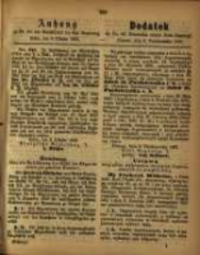 Dodatek do Nr. 40 Dziennika urzęd. Król. Regencyi. Poznań, dnia 6. Października 1863.