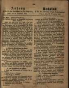 Dodatek do Nr. 38 Dziennika urzęd. Król. Regencyi. Poznań, dnia 22. Września 1863.