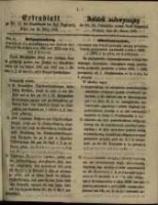 Dodatek nadzwyczajny do Nr. 12 Dziennika urzęd. Król. Regencyi. Poznań, dnia 25. Marca 1862.