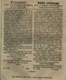 Dodatek nadzwyczajny do Nr. 17 Dziennika urzęd. Król. Regencyi. Poznań, dnia 29. Kwietnia 1862.