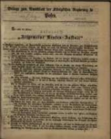 Beilage zum Amtsblatt der Königlichen Regierung zu Posen.