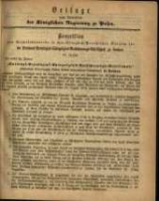 Beilage zum Amtsblattder Königlichen Regierung zu Posen.