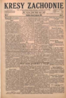 Kresy Zachodnie: pismo poświęcone obronie interesów narodowych na zachodnich ziemiach Polski 1929.01.02 R.7 Nr2