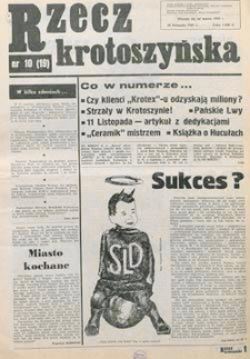 Rzecz Krotoszyńska 1991.11.30 Nr10(19)