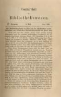 Centralblatt für Bibliothekswesen. 1887.06 Jg.4 heft 6