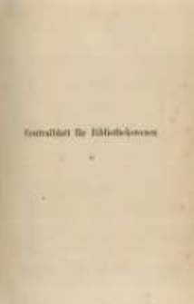 Centralblatt für Bibliothekswesen. 1889.01 Jg.6 heft 1
