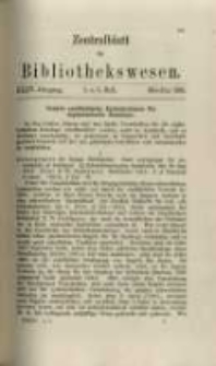 Zentralblatt für Bibliothekswesen. 1918.05-06 Jg.35 heft 5-6