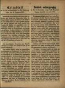 Dodatek nadzwyczajny do Nr. 48. Dziennika Urzęd. Poznań, dnia 26. Listopada 1861.