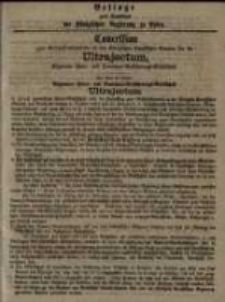 Beilage zum Amtsblatt der Königlichen Regierung zu Posen.