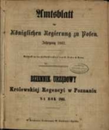 Amtsblatt der Königlichen Regierung zu Posen. 1861.01.01 Nro.1