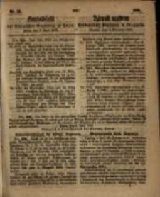 Amtsblatt der K&ouml;niglichen Regierung zu Posen. 1861.04.09 Nro.15