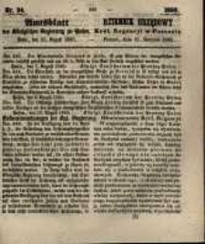 Amtsblatt der Königlichen Regierung zu Posen. 1860.08.21 Nro.34