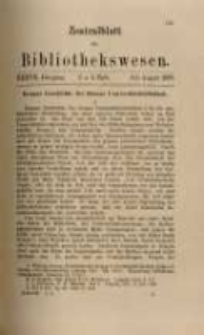 Zentralblatt für Bibliothekswesen. 1920.07-08 Jg.37 heft 7-8